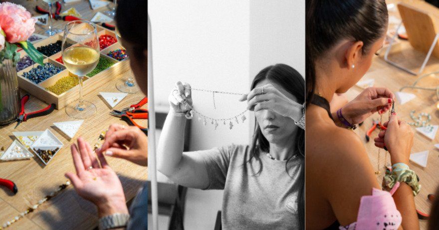 Jewels and Wine: Taller de joyas con bebida ilimitada en Málaga