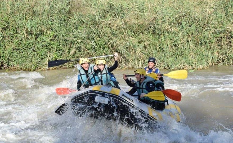 Rafting en el río Genil