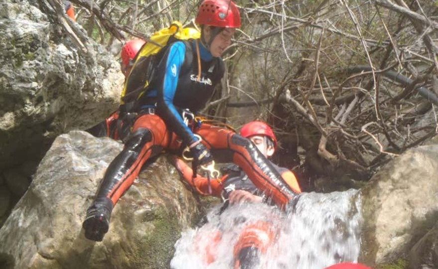 Barranquismo en la Sierra de las Nieves