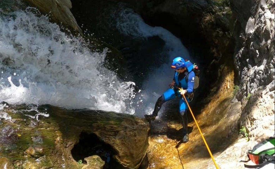 Barranquismo en la Sima del Diablo