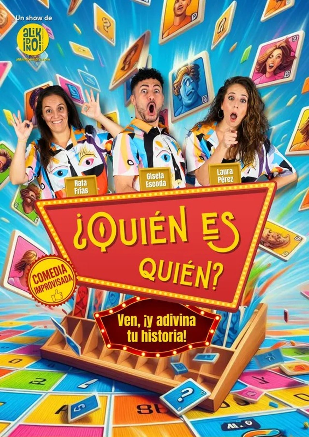 Cartel "¿Quién es quién?". Foto: Alikindoi Impro.