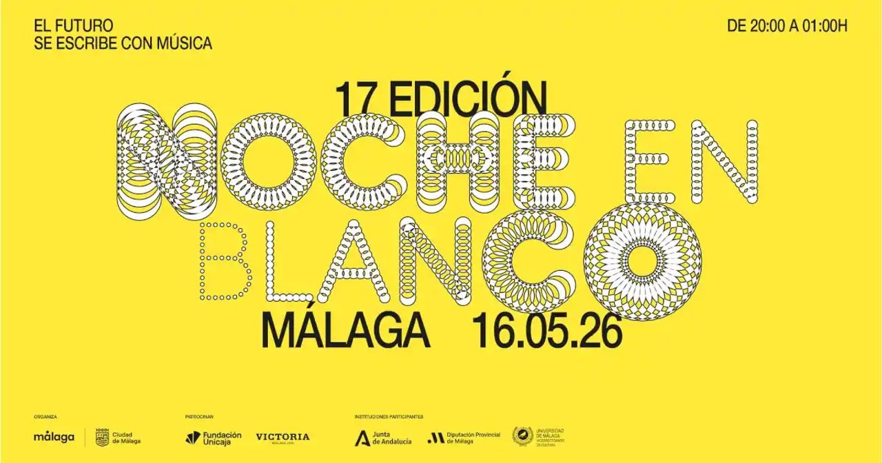 Cartel. Foto: La noche en blanco Málaga.