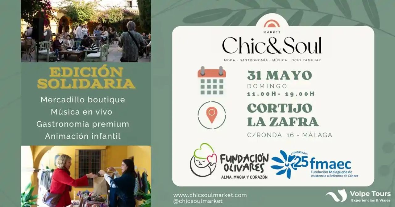 Cartel Chic&Soul Market. Foto: Chic&Soul Market.